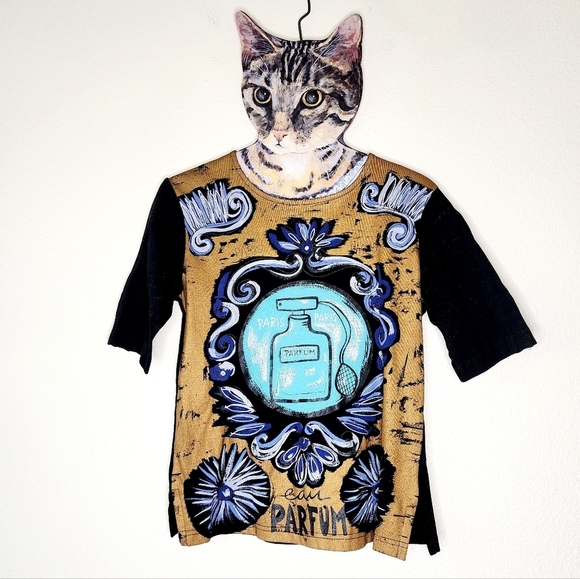 Custo Barcelona Perfume Graphic Tee 4 - Picture 1 of 5